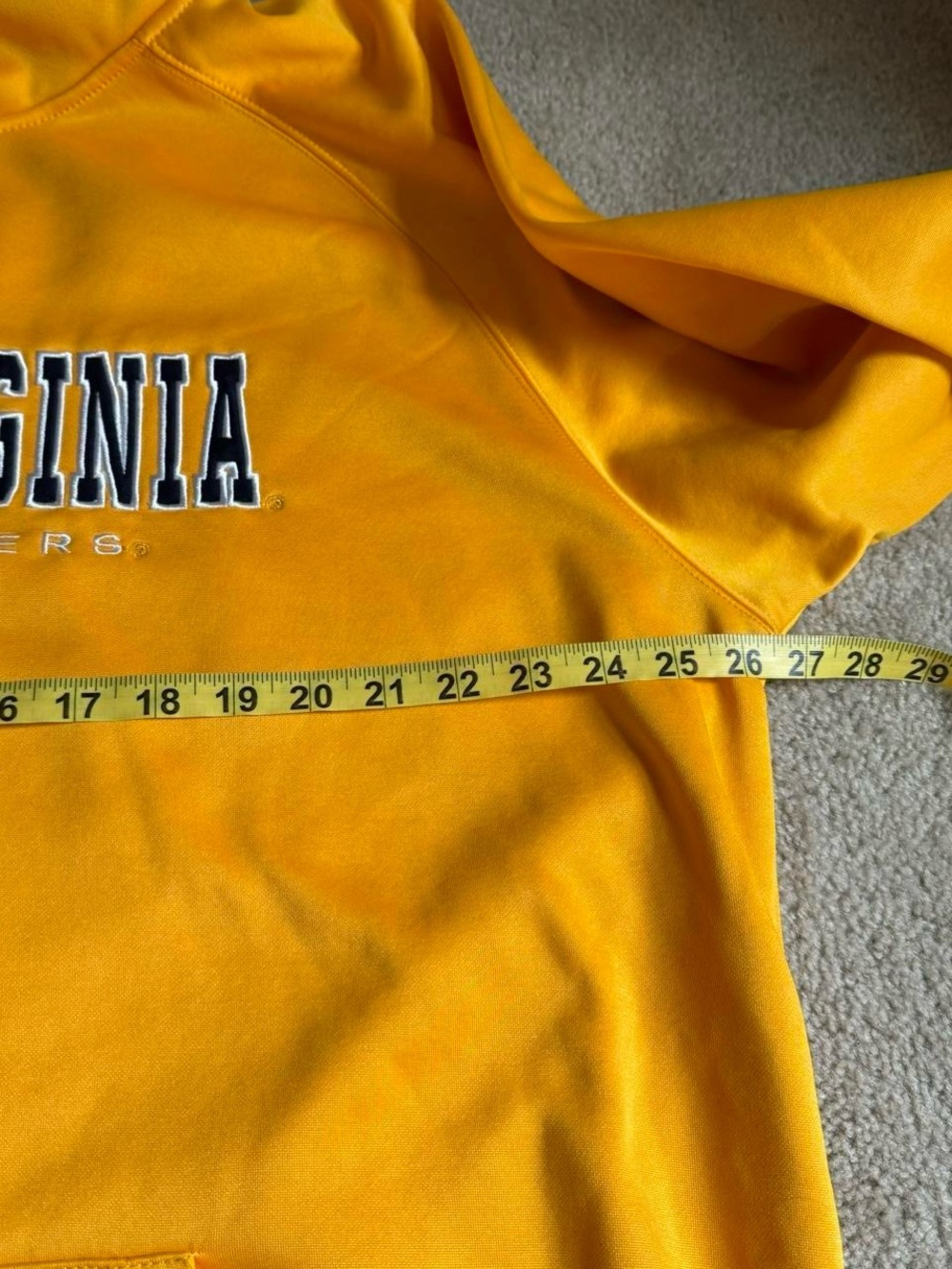 West Virginia Mountaineers Gold Hoodie - Picture 6 of 7